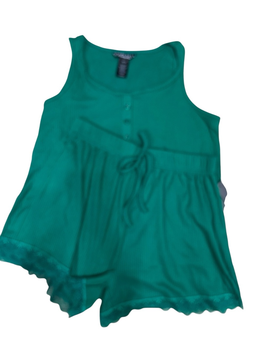Women’s green Sleep Tank and Short Set -last set